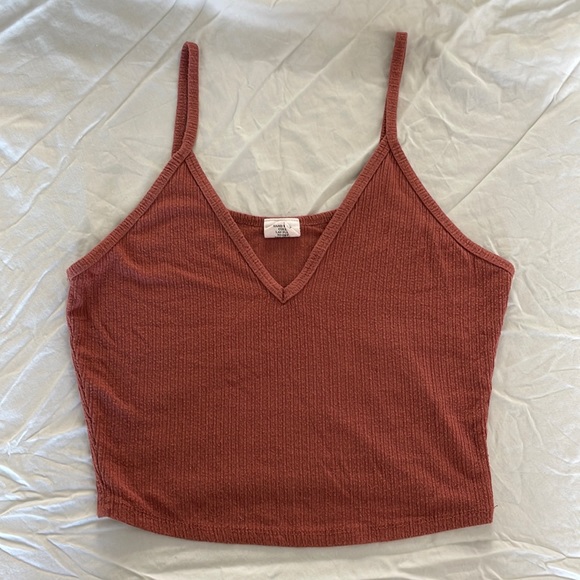 Tilly's Tops - SOLD Destined Burgundy Tank Top